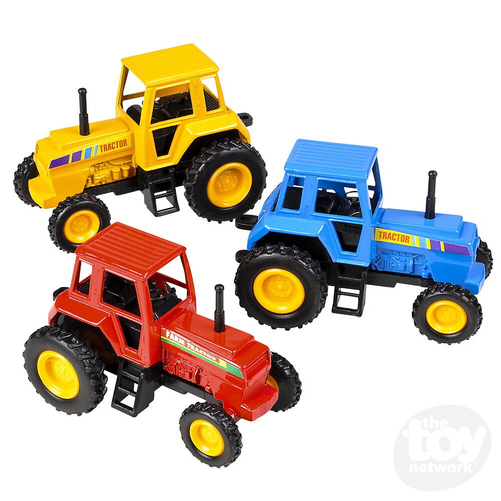 Diecast Pullback - Farm Tractors - 3.75" - Sold Individually