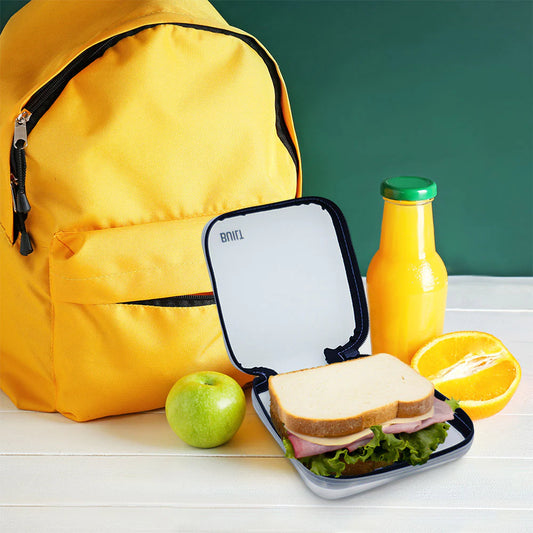 Silicone Lunch Bag - Sandwich Cube - Clear (Sandwich not included)