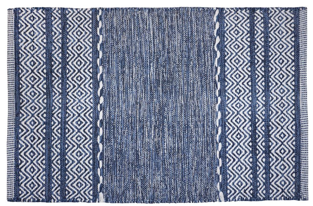 Mandy Rag Rug Cotton Blue 30" x 50"