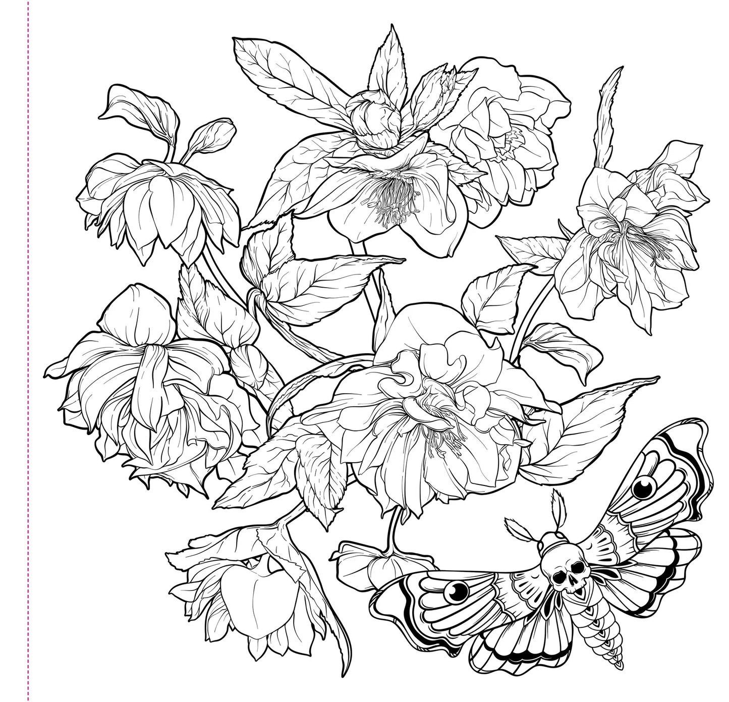 Artist's Adult Coloring Book Goth Garden