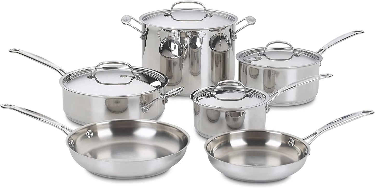 Cookware - Chefs Classic Stainless Steel 10 Piece Set