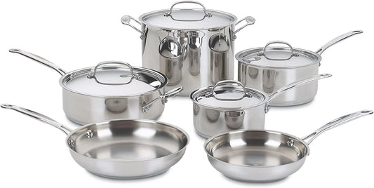 Cookware - Chefs Classic Stainless Steel 10 Piece Set