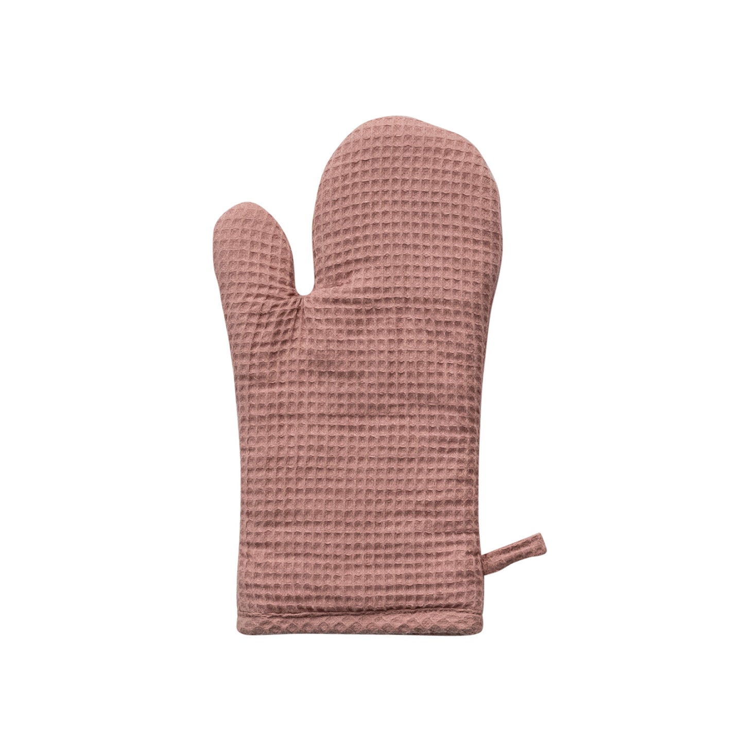 Woven Linen & Cotton Waffle Hot Mitt Putty Color