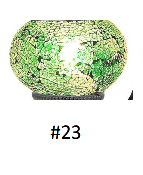 Mosaic Lamp Globe 12" #23 Green