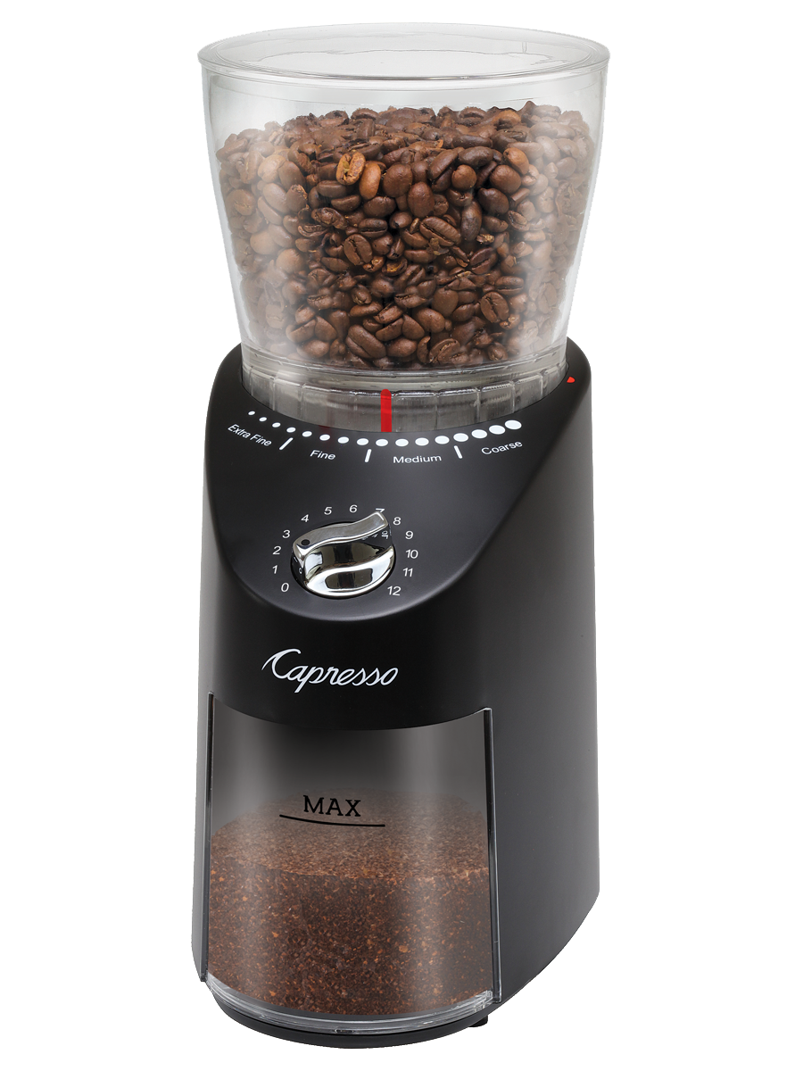 Electric Coffee Grinder - Infinity Conical Burr Grinder Black