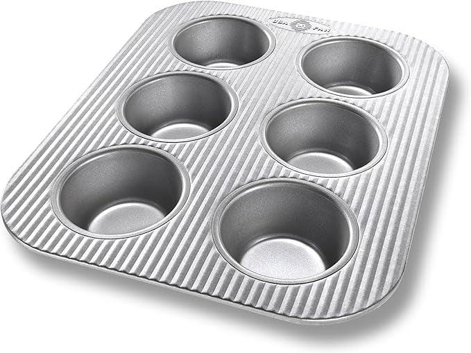 Muffin Pan 6 Cups 2 3/4x 2 1/16x 1 3/8in per cup