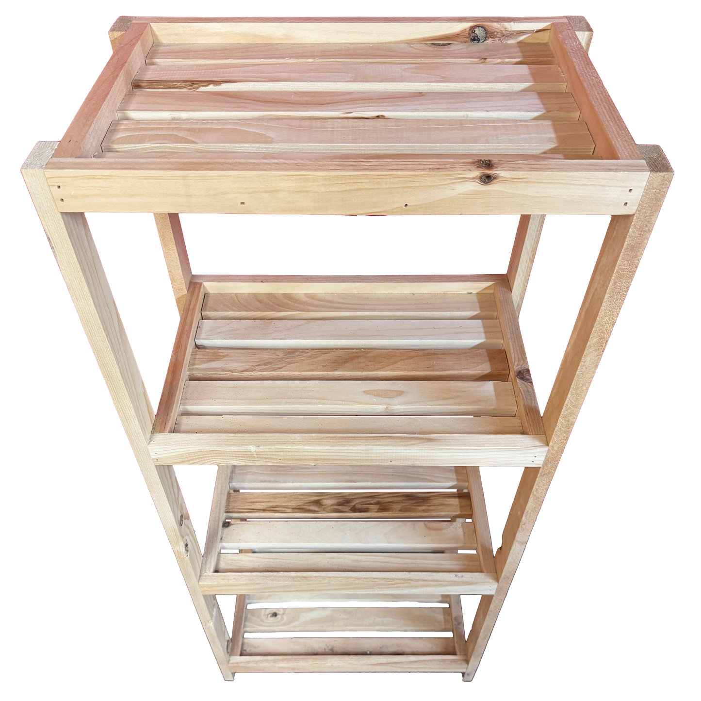 Pine Shelf 4 Tiered 20in Wide 45in Tall