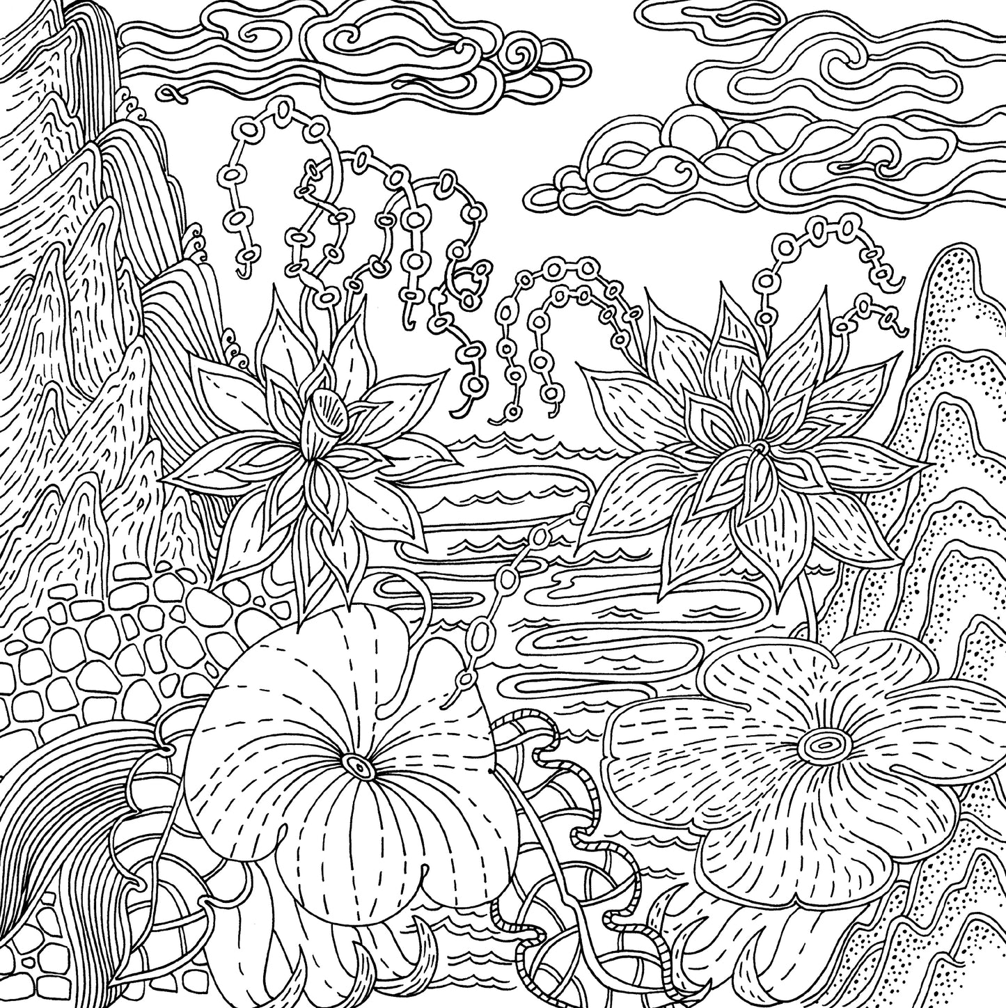 Artist's Adult Coloring Book Serenity