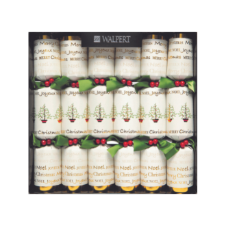 Holiday Crackers - Greetings in Linen