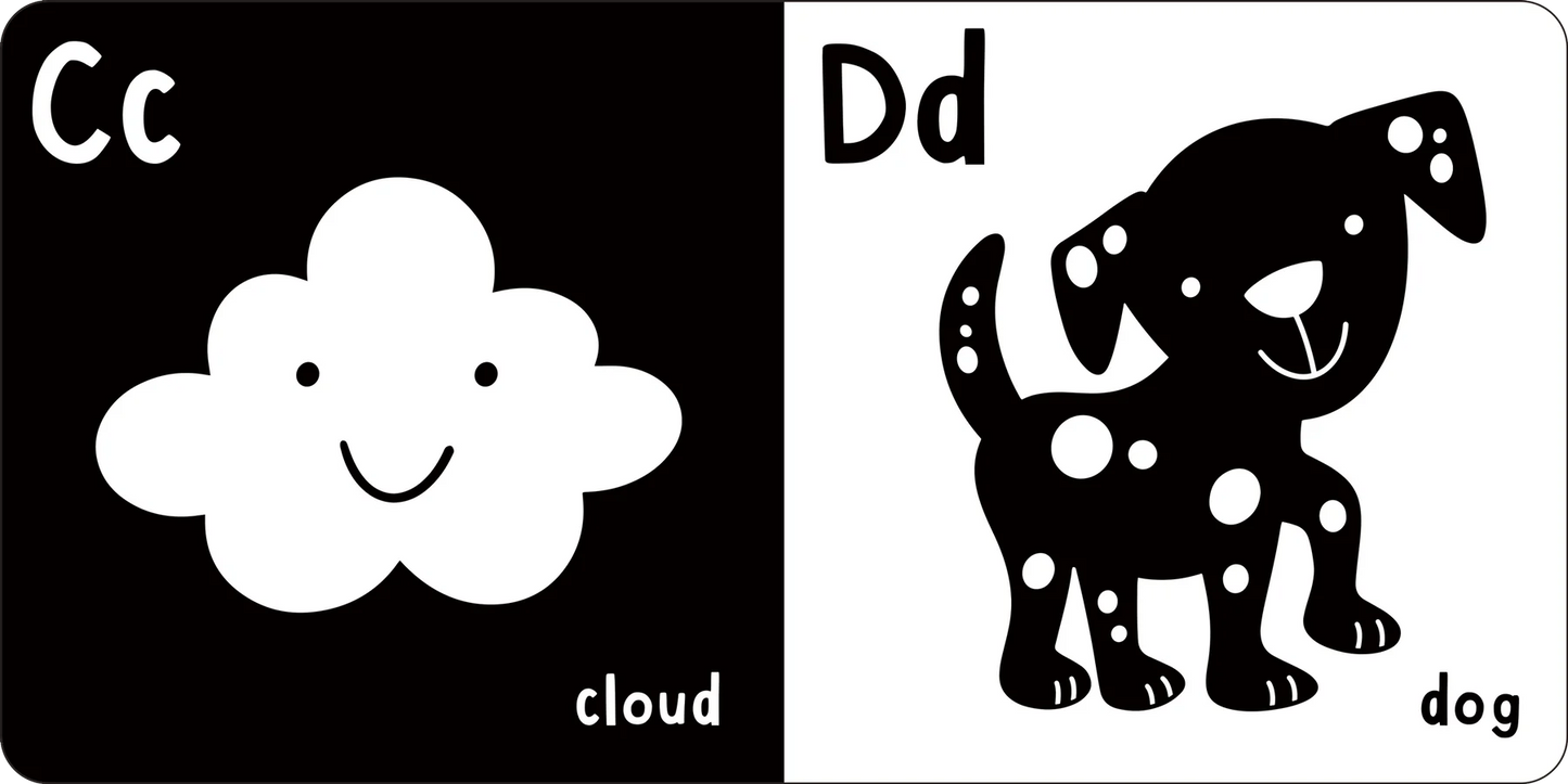 First Board Book High Contrast What Does Baby See? ABC