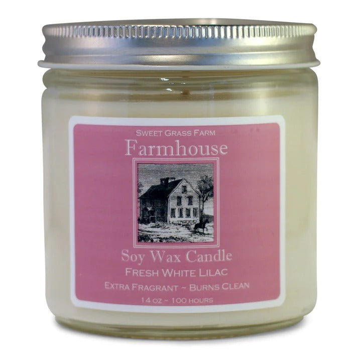 Soy Candle - 6.5oz - Fresh White Lilac