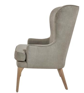 Bjorn KD Fabric Accent Chair Denim Dove Gray