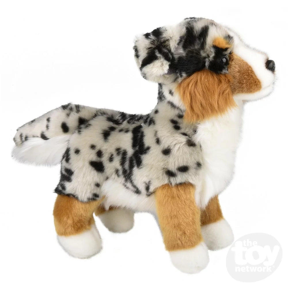 Plush Heirloom Standing Australian Shepard 12"