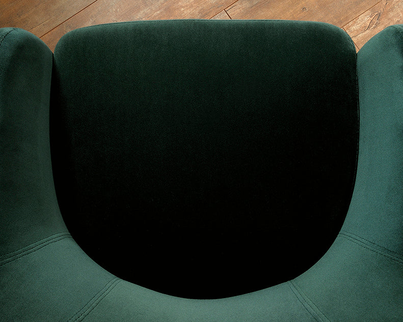 Chair Occasional Harvey Park Collection Velvet Emerald Green