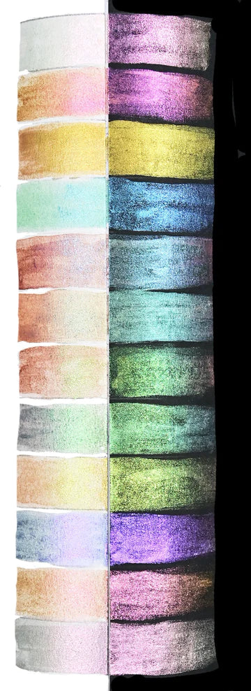 Art Center Paint Set Watercolor 12 Color Chameleon Iridescent