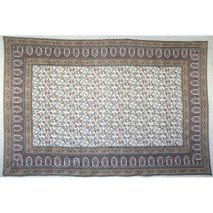 Tapestry Twin Size Turkish Floral Gold/green