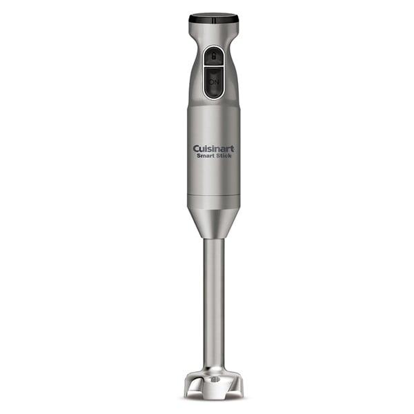 Electric Immersion Hand Blender Smart Stick Brushed-chrome 300-watt 2speed