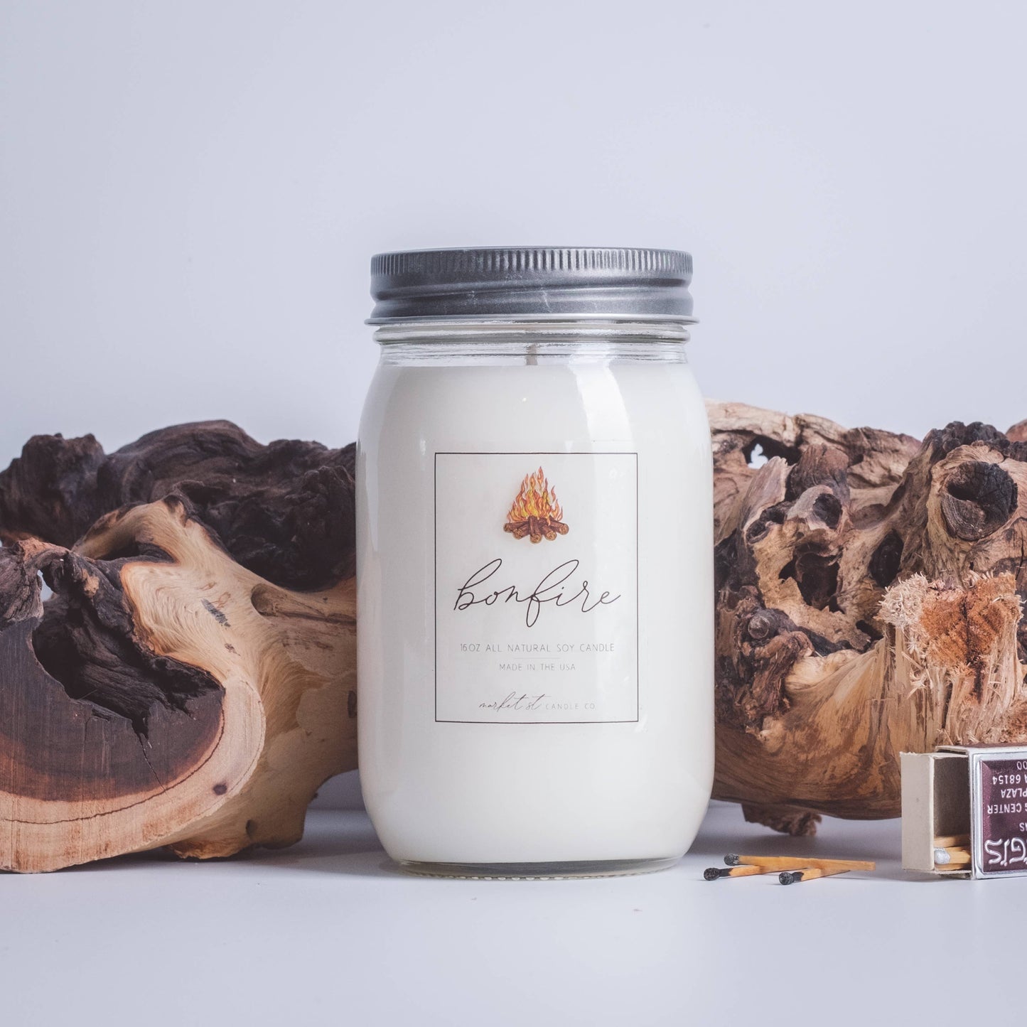 Soy Candle - 16oz - Bonfire