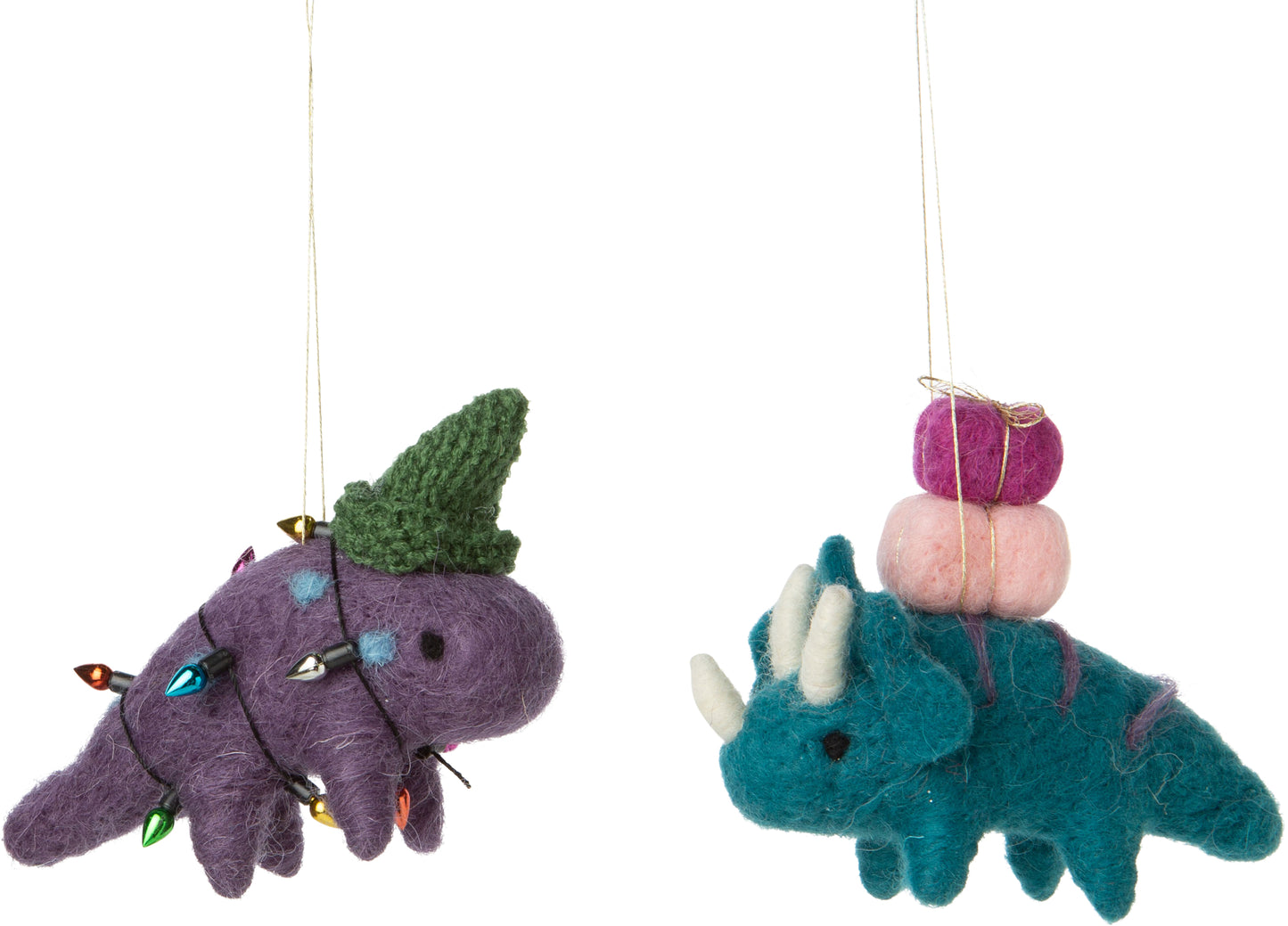 Holiday - Assorted Felt Christmas Dinosaur