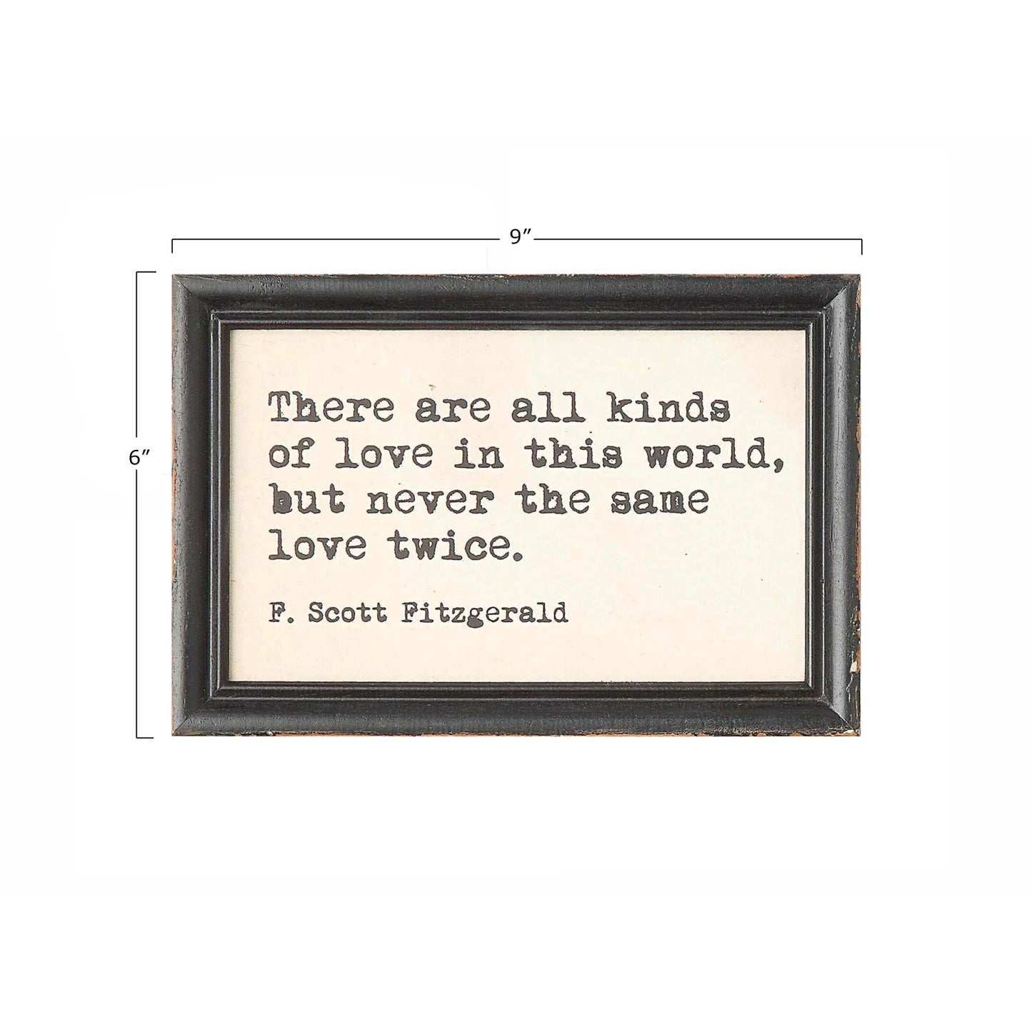 Wall Décor Wood Framed Sayings 4 Styles 6"h (Sold Separately)