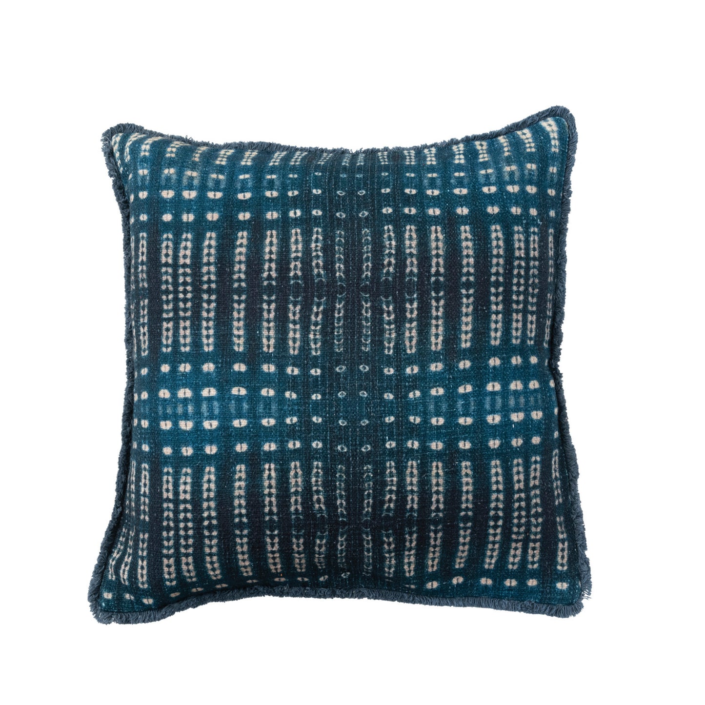 Pillow Cotton Slub Printed Blue & White "Stripe"