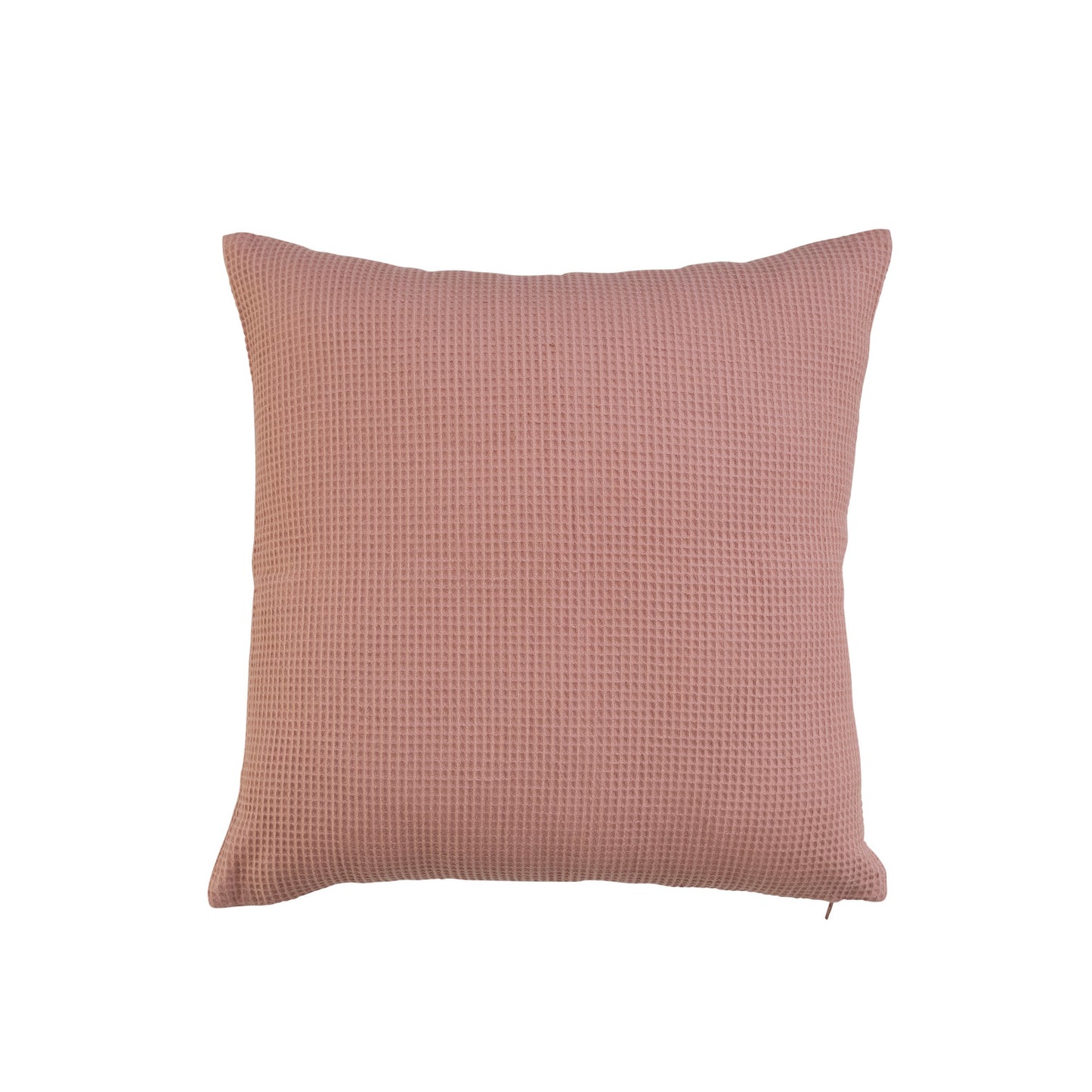 Pillow Woven Linen & Cotton Waffle Putty Color 20" Square
