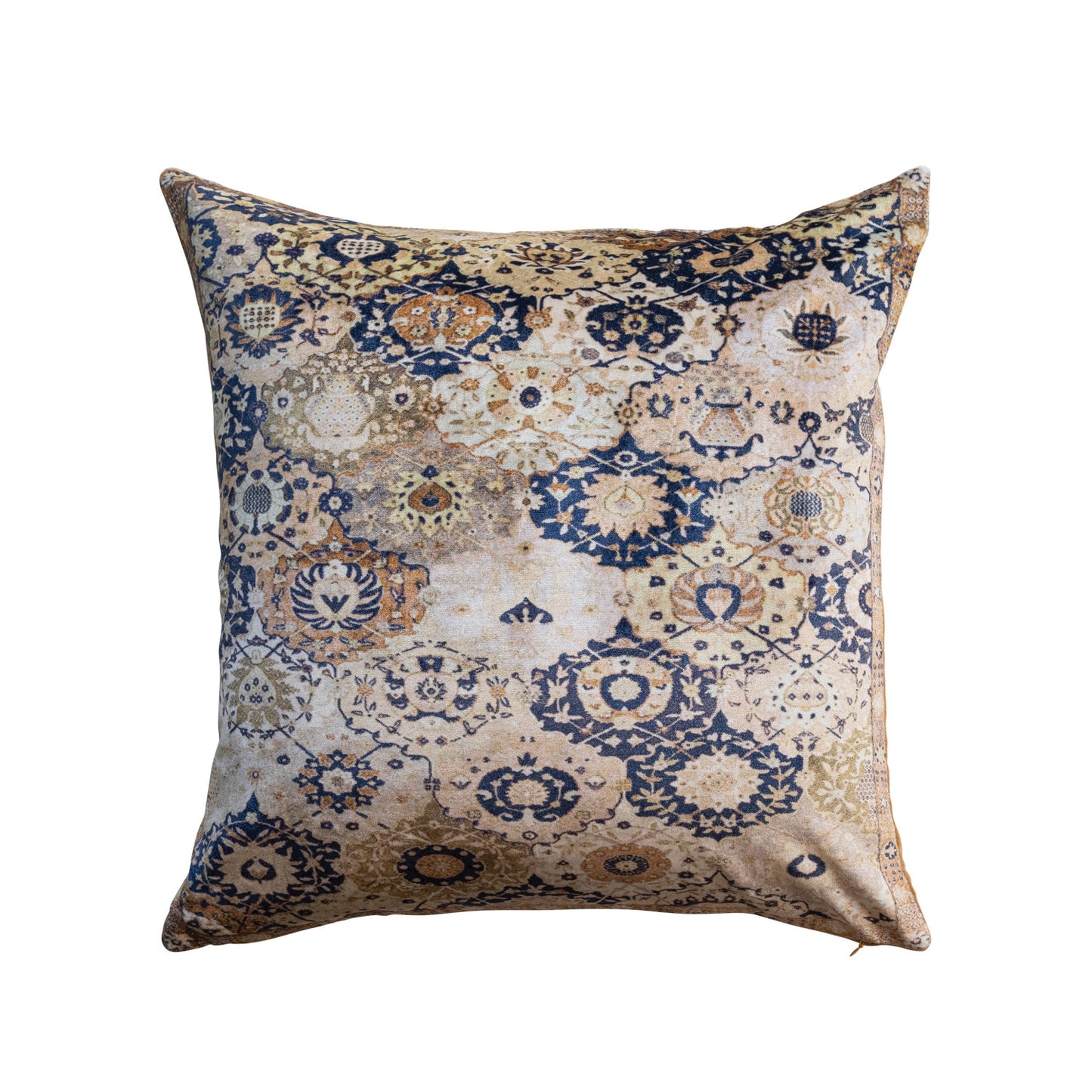Pillow Printed Cotton Velvet 20" Square