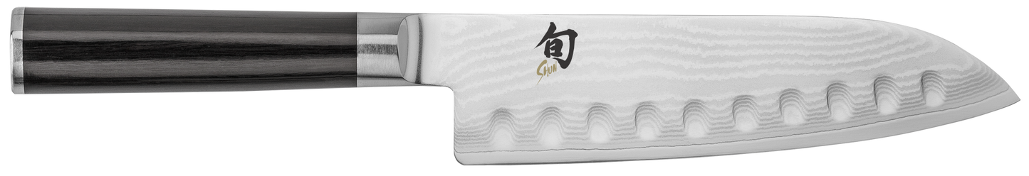 Knife Shun Classic Santoku Hollowed 7in