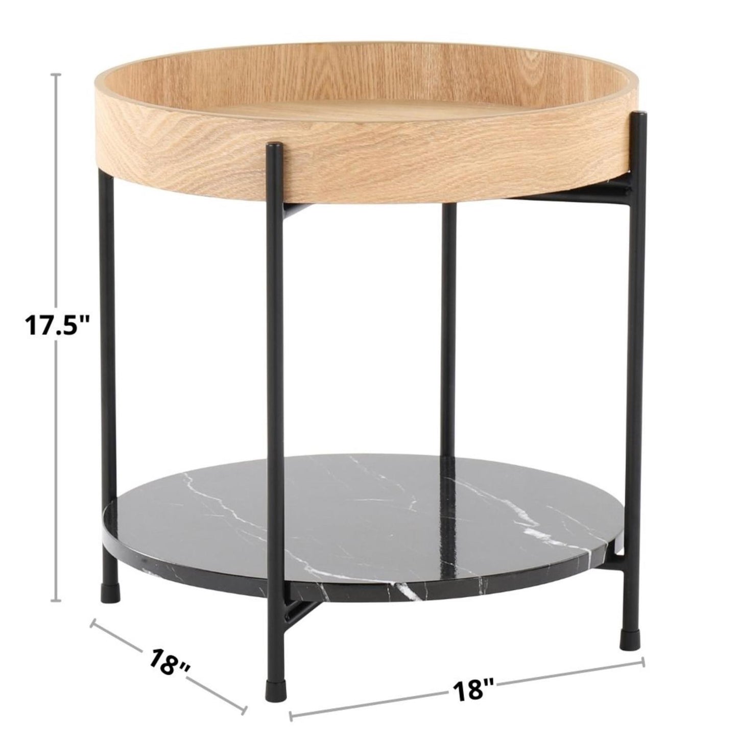 Daniella Contemporary End Table