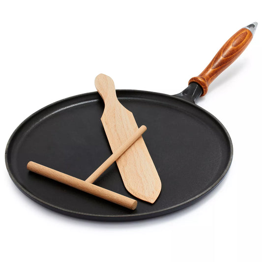 Cookware - Staub Crepe Pan 11in w/ Spreader & Spatula