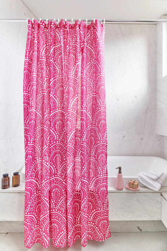 Shower Curtain - Joy - Pink