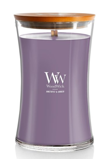 Woodwick Candle - 21.5oz - Amethyst & Amber