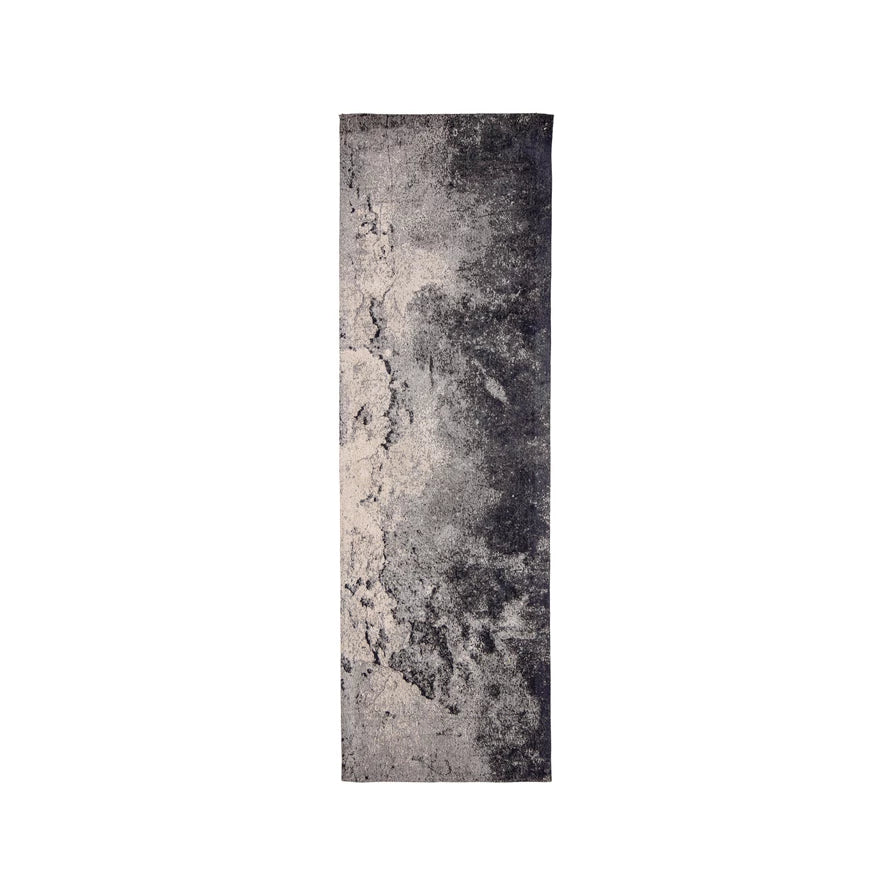 Rug Runner Cotton Marbled Blue & Grey 2.5' x 8'