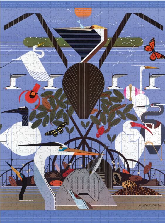 Puzzle - 500 Piece - Charley Harper - Coastal Creatures