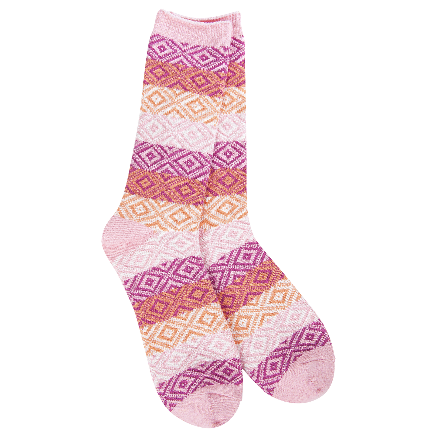 Socks - World's Softest Gem Crew Pink Multi