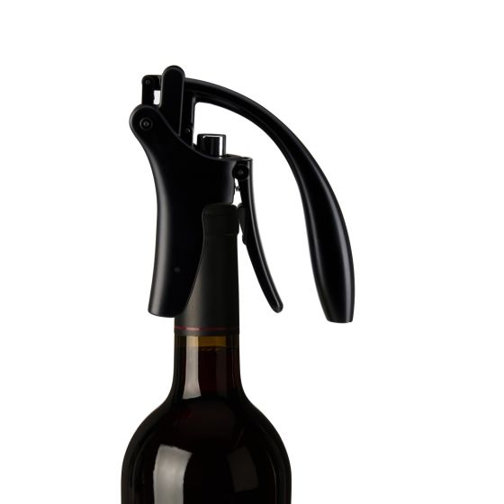 Wine Bottle Opener - Black Lever Corkscrew by True