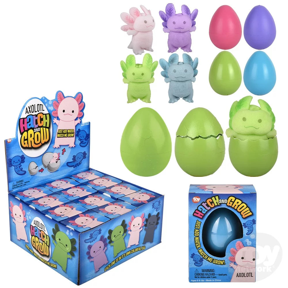 Hatch & Grow Egg Axolotl 2.5" (Sold Individually)