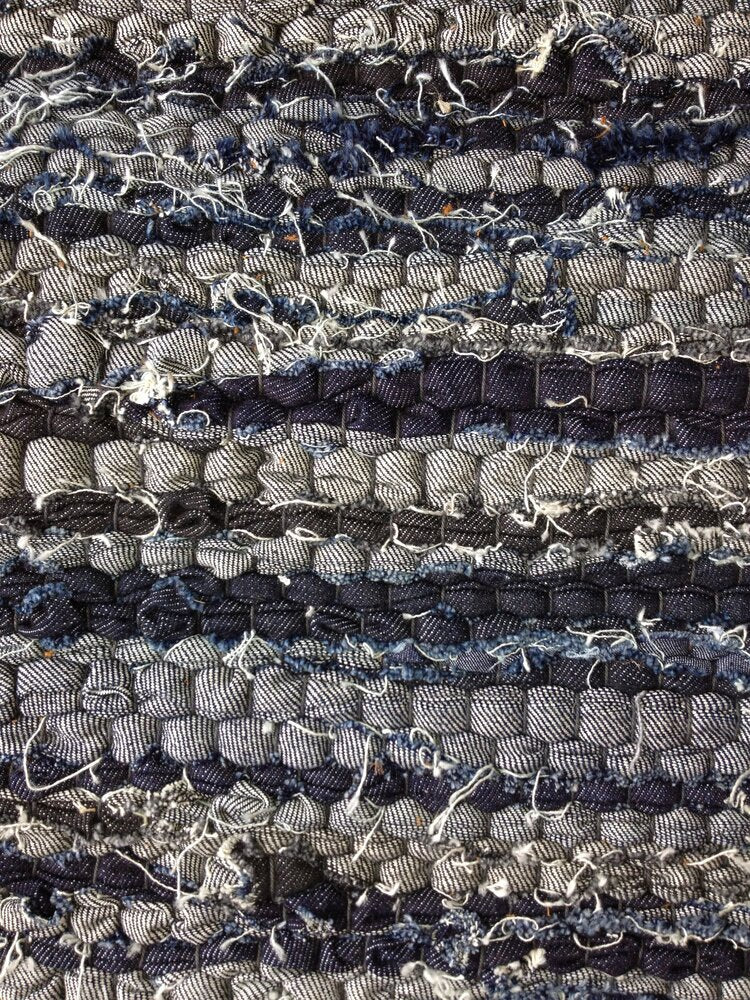 Rag Rug 2' X 3' Denim