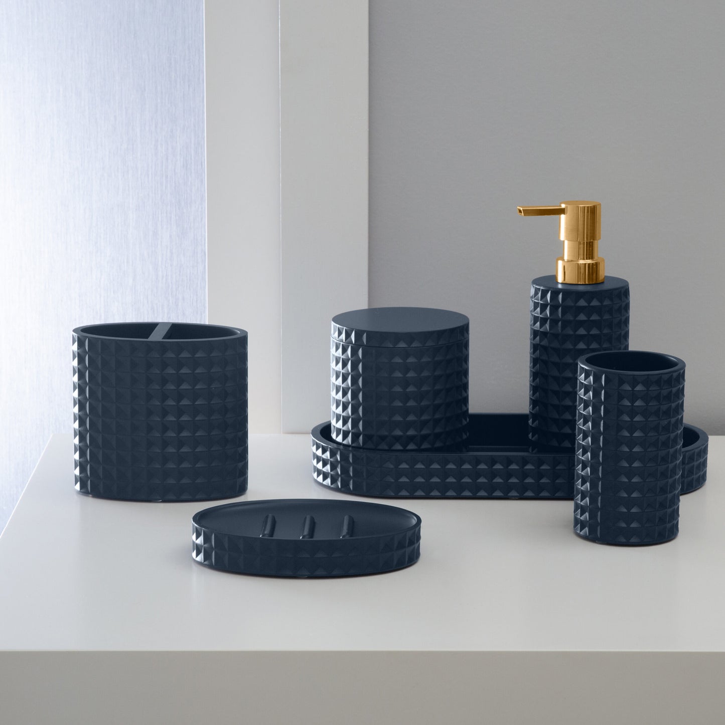 Vanity Tray - Braemar Resin Navy (Sold Individually)