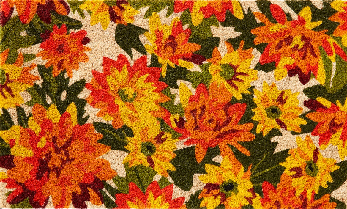 Doormat Chrysanthemum 18x30