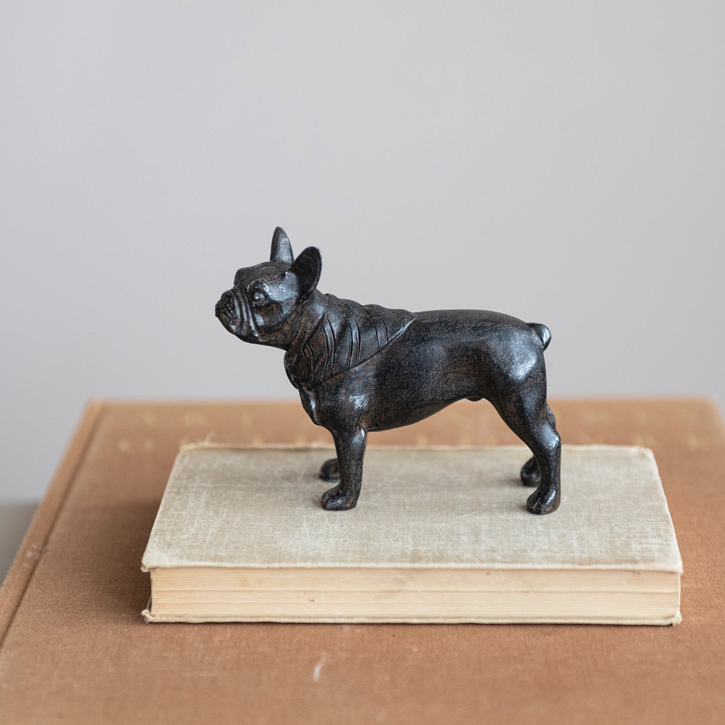 Sculpture Resin French Bull Dog 5"L