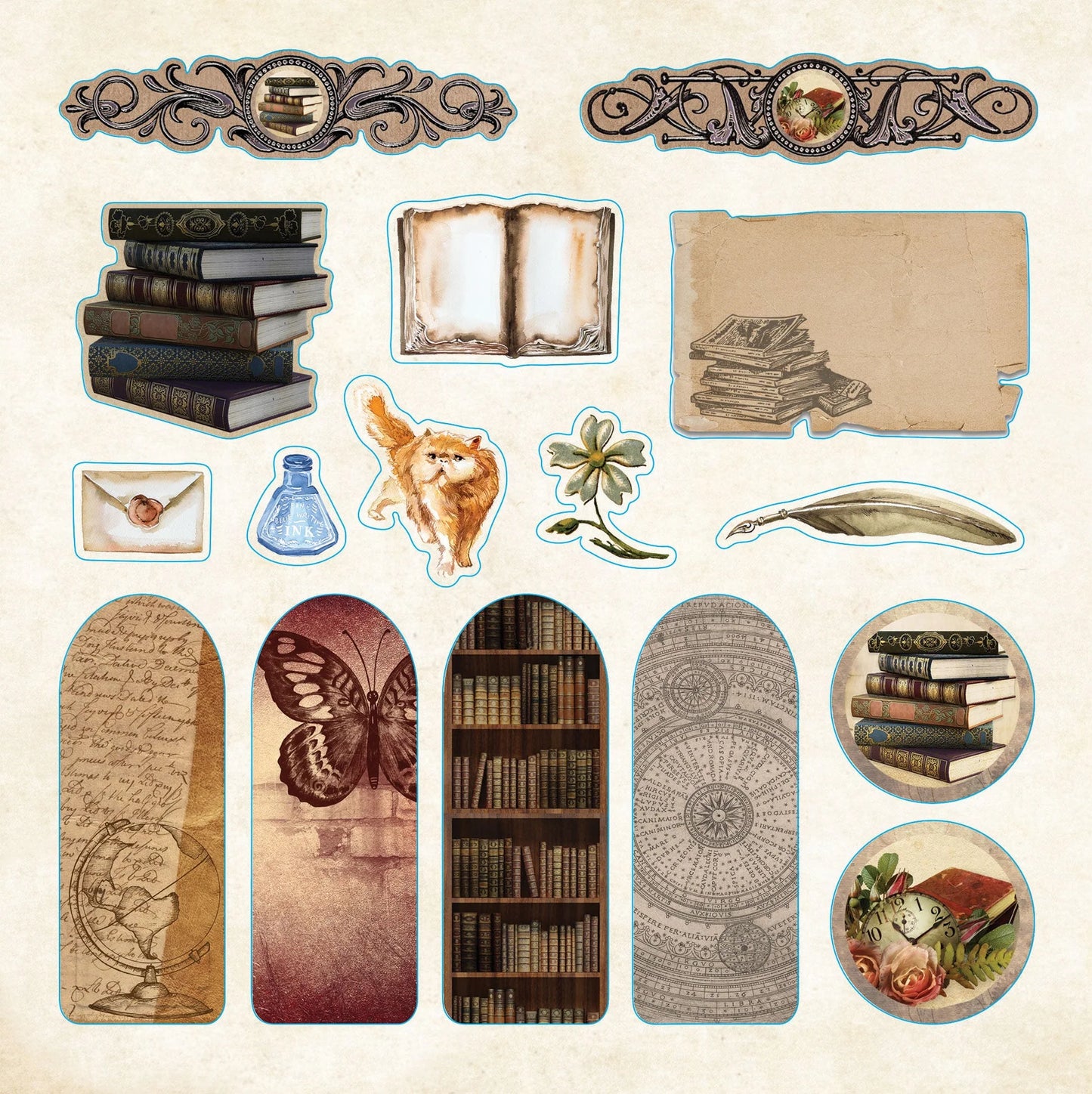 Sticker Book Bibliophilia Ephemera