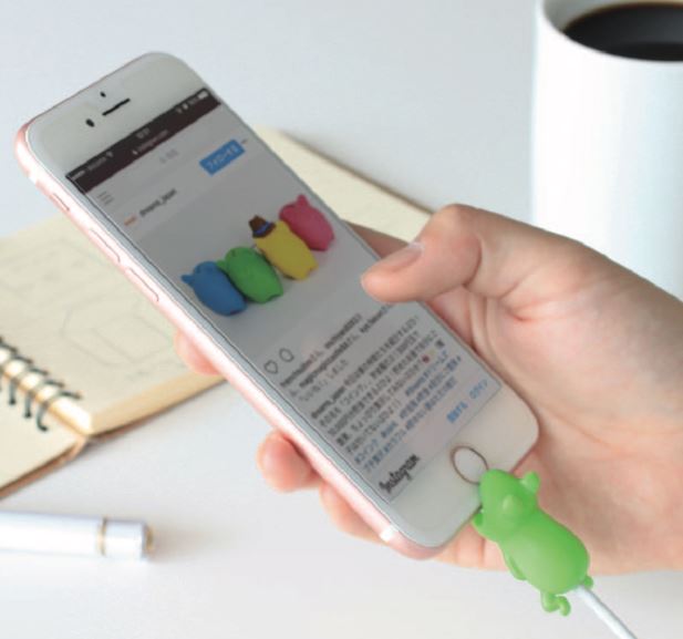 Cable Bite iPhone Frog