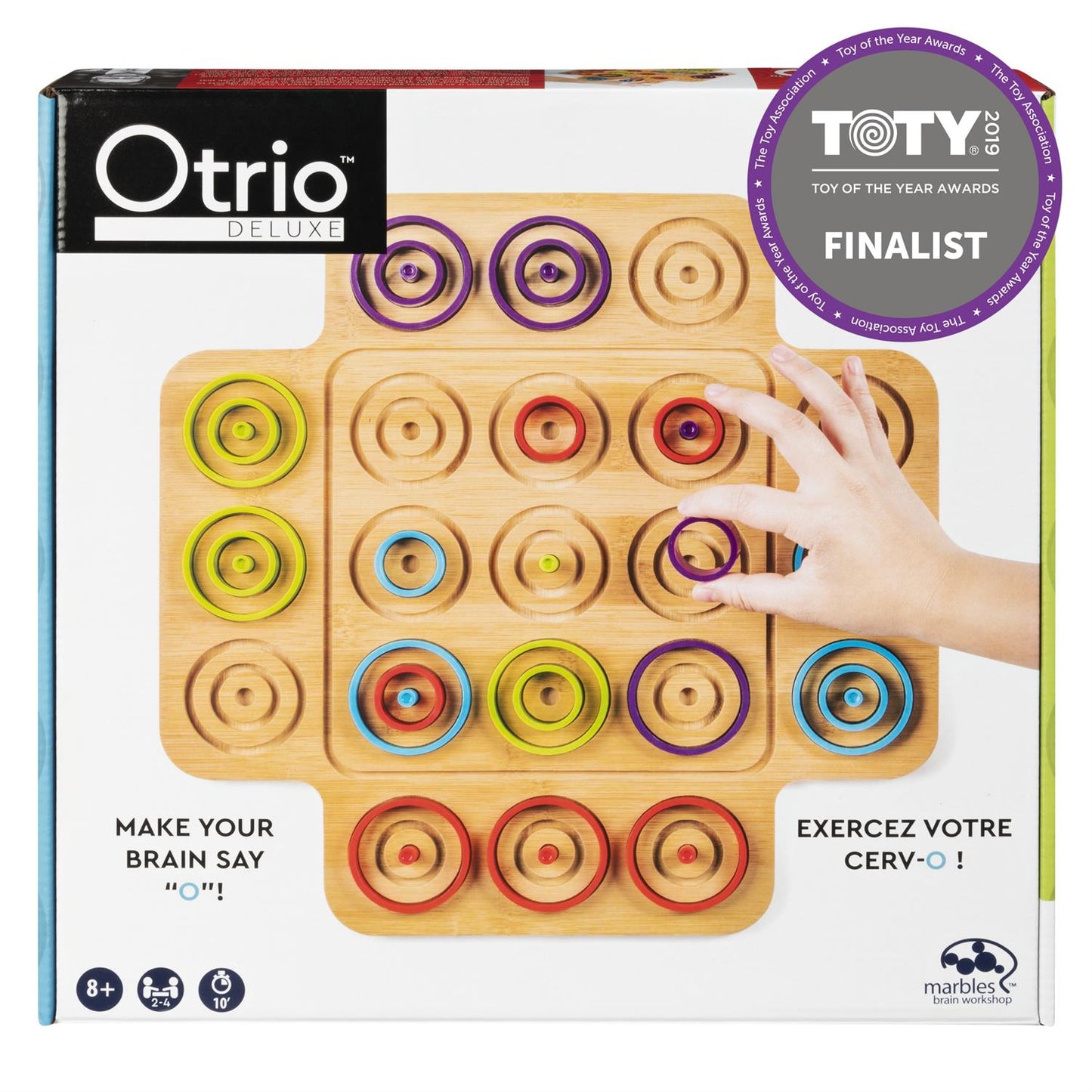 Game Otrio Wood Version - A Strategy Based Board Game