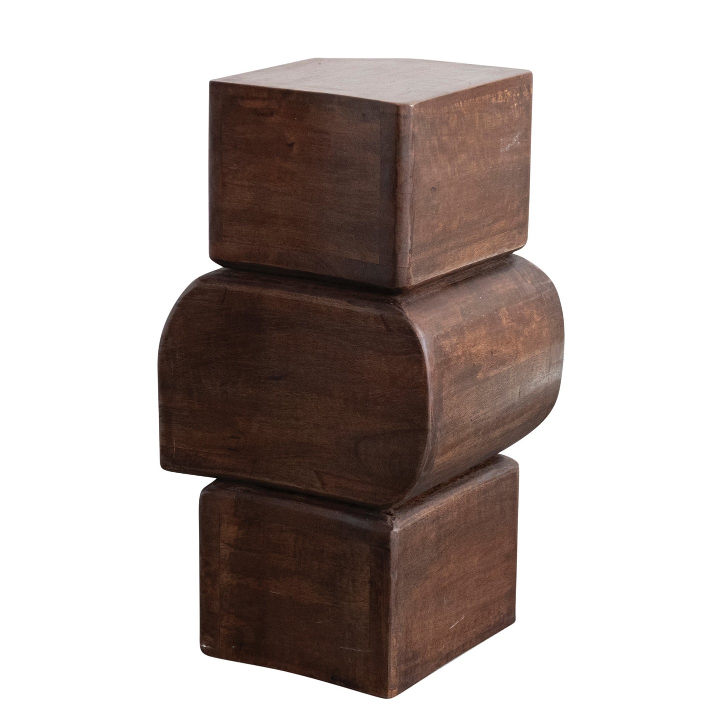 Table Mango Wood Stacked 22"h