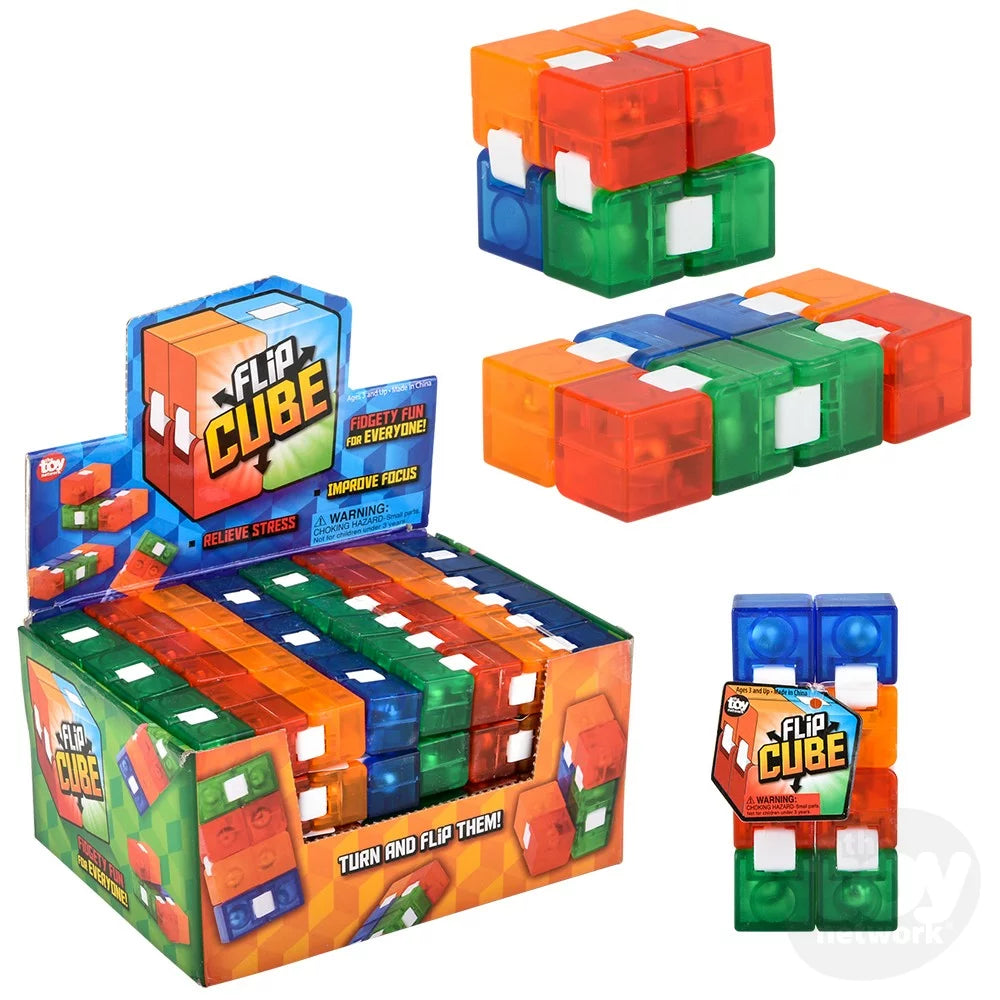 Fidget Flip Cube 3.25"