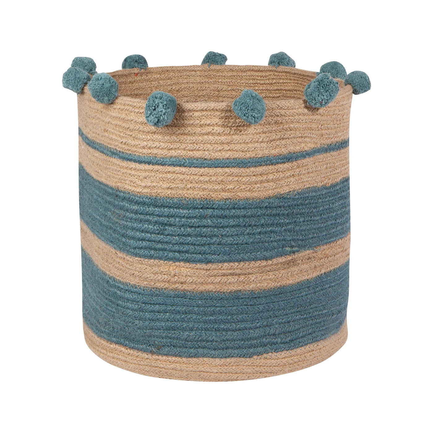 Basket - Jute Large - Stipe Lagoon