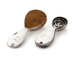 Measuring Spoon 5 Piece Set Stainless Steel Teardrop