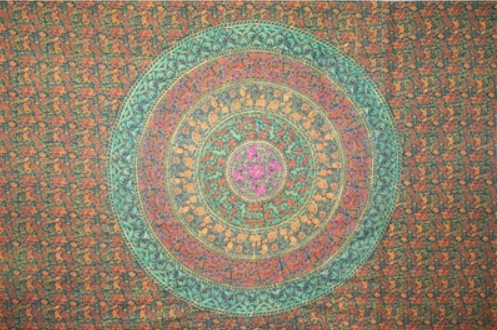 Tapestry Single Size Sanganeer Green