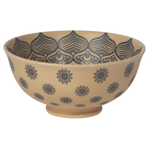 Painted Bowl - Element Stoneware 4.75" Mandala